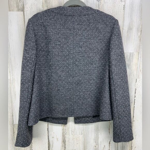 Pendleton Gray Microdot Merino Wool Blazer Jacket Button Front Lined Womens XL - Picture 5 of 8